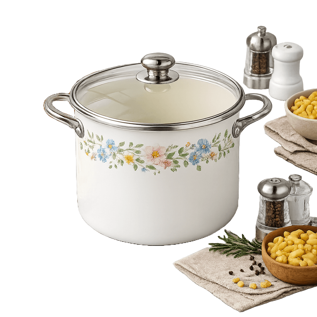 PCS Meadowline Porcelain Enamel Stockpot
